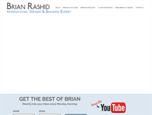 Tablet Screenshot of brianrashid.com